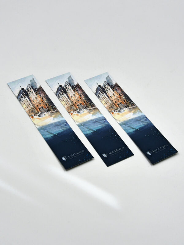 Hand-Illustrated Bookmark: Old Town, Bucharest, souvenir