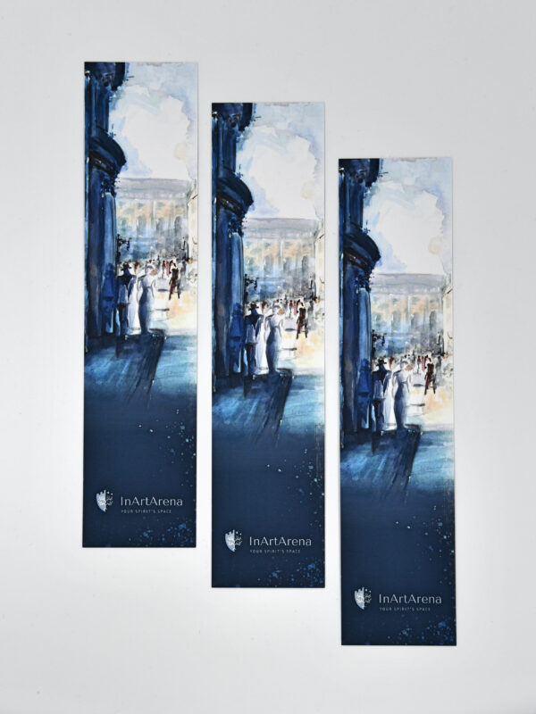 Hand-Illustrated Bookmark: Old Town, Bucharest, souvenir