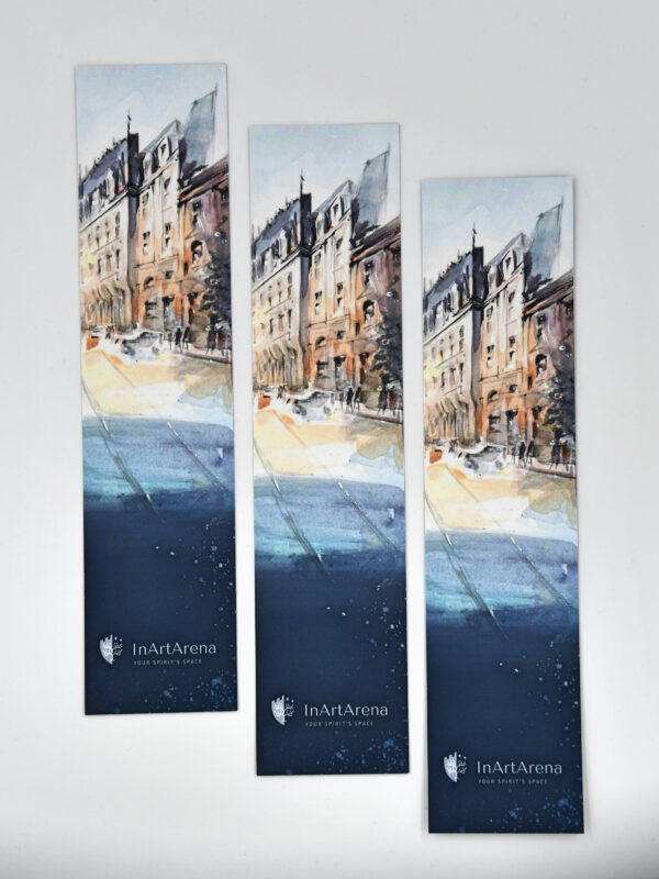 Hand-Illustrated Bookmark: Old Town, Bucharest, souvenir