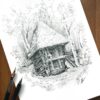 Traditional house from Astra Museum