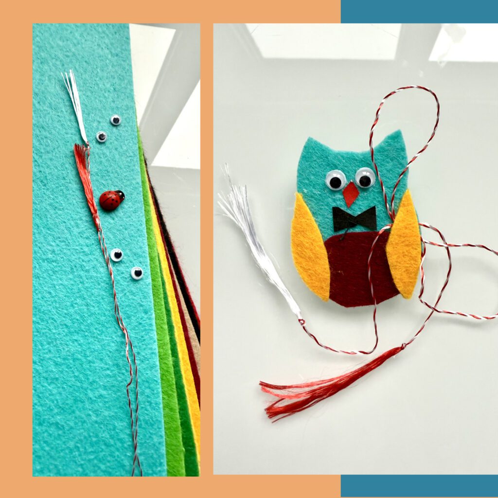 atelier de creație pentru copii, obiecte realizate din fetru